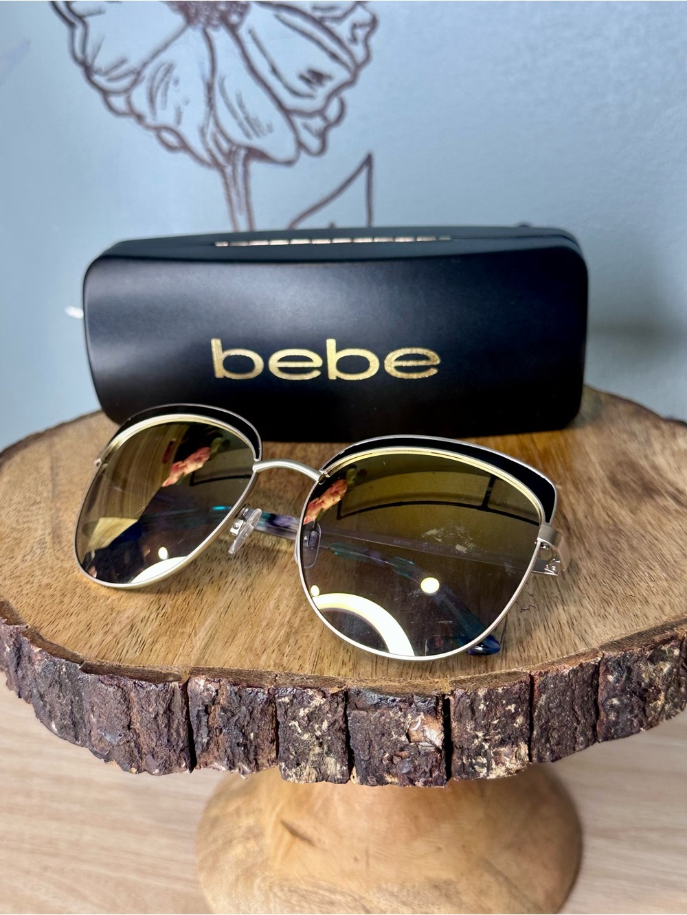 Bebe BB7206 Round Sunglasses